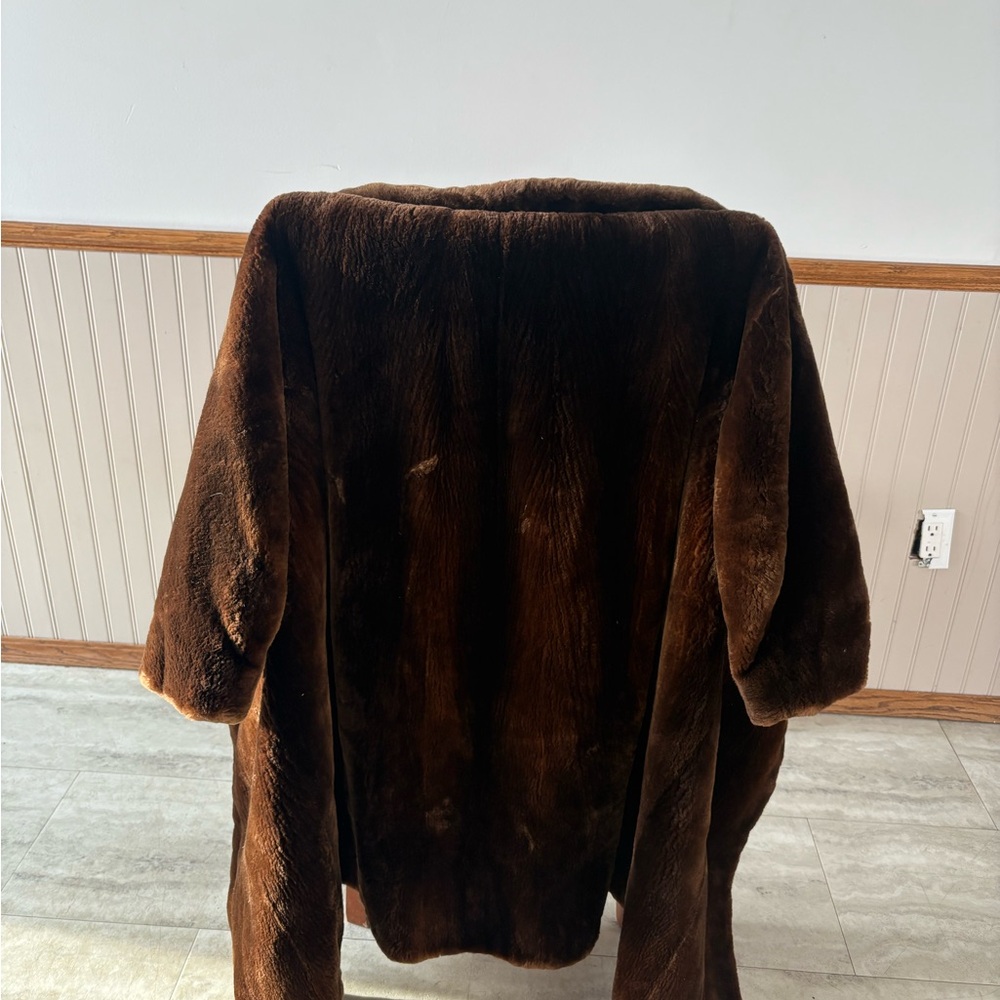 Real sheared beaver coat